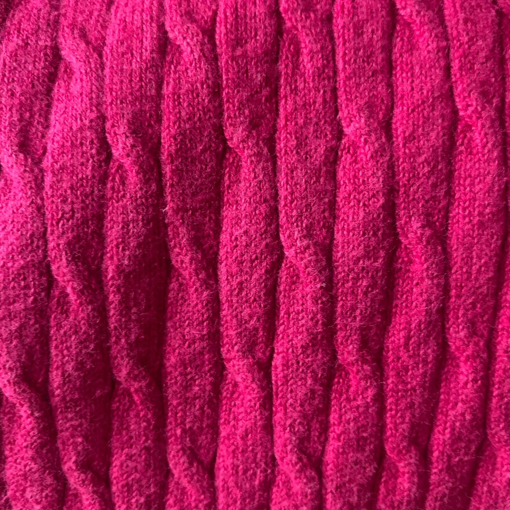 Women’s Classic V Neck Long Sleeve Pink Tee - Picture 3 of 3